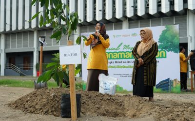 UNISA Yogyakarta Gelar Gerakan Sosial Penanaman Pohon dalam Rangka Milad ke-34